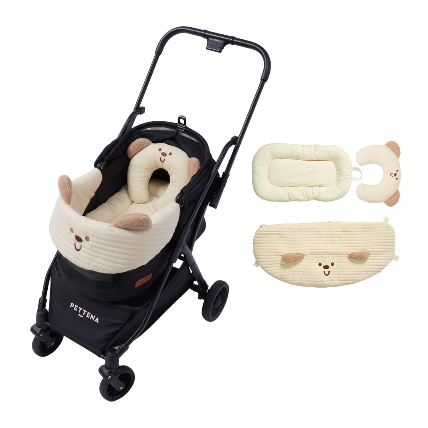 片手1秒で折りたたみ】NEWTONペットカート｜軽量一体型・小型犬・猫