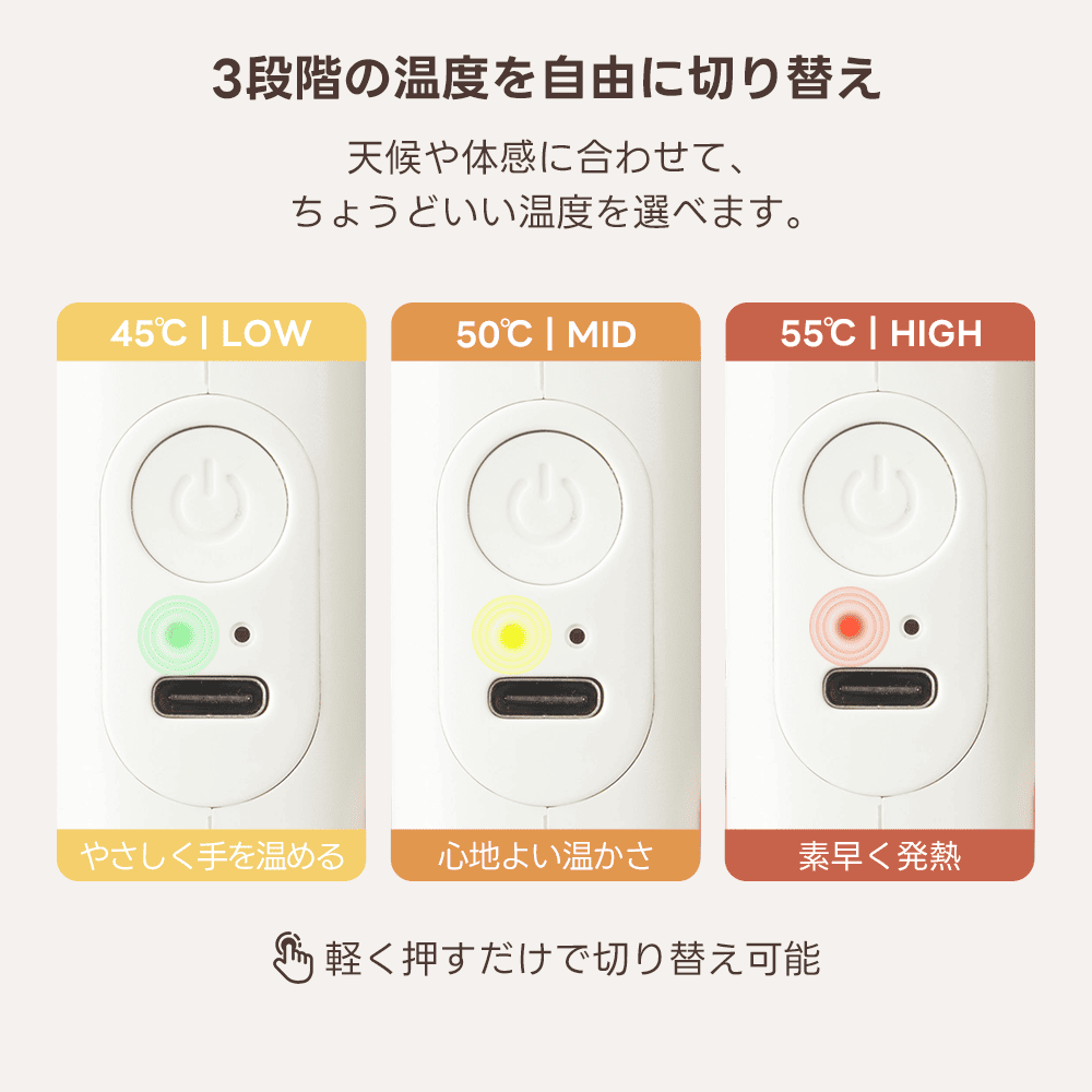 PETTENA AirHold Heat 温感ヒーター犬用リード  伸縮・軽量ハンドグリップ