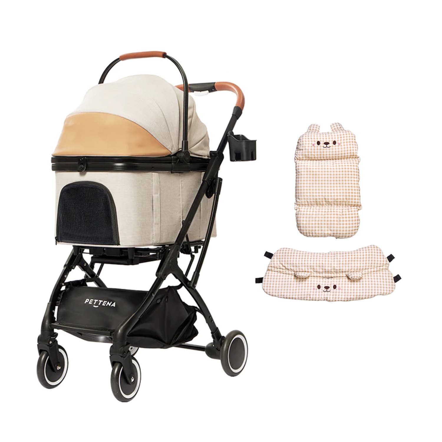 KNIGHT新昇級 - ベージュ+かわいいクマ·ベージュ