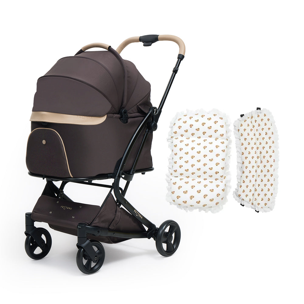 PETTENA MILOU ワンタッチで全部折りたためる分離型ペットカート 業界初】ワンタッチ全収納 軽量分離式ペットカート MILOU｜キャリー