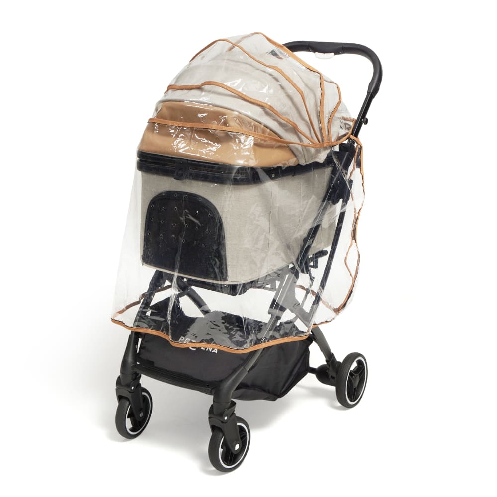 ペットカート用全面防水レインカバー｜高透明で視界良好・通気穴で蒸れ防止