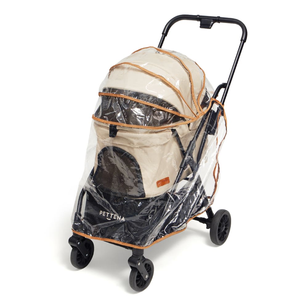 ペットカート用全面防水レインカバー｜高透明で視界良好・通気穴で蒸れ防止