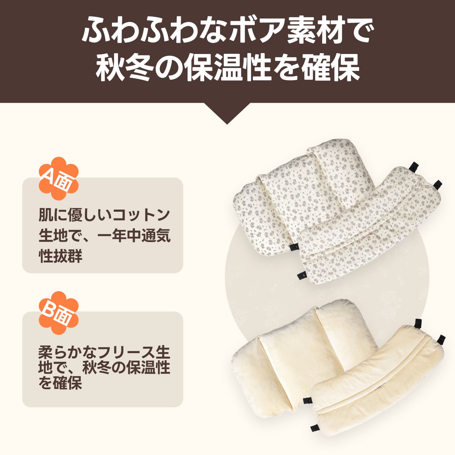 PETTENA花柄ペットカートクッション