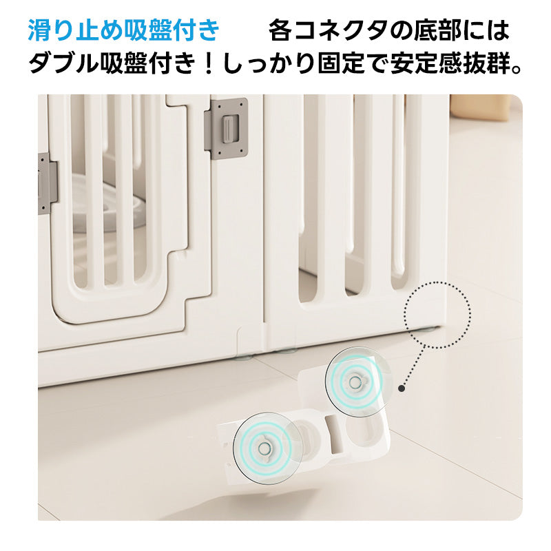 PETTENA ペットサークル 密度HDPE素材 簡単組み立て