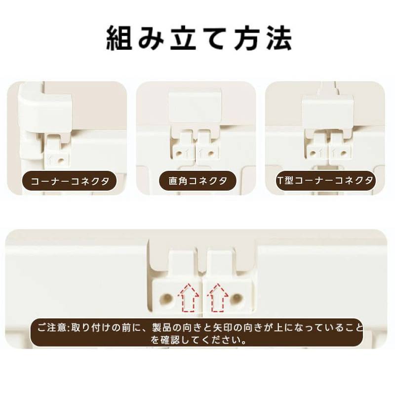 PETTENA ペットサークル 密度HDPE素材（ 簡単組み立て・ドア付き）