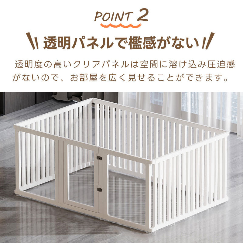 PETTENA Select ペットサークル ドア付き 組み立て簡単 室内ハウス